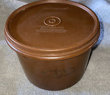 Vintage Tupperware Tea Canister 263-7 With Lid 238-25 Brown for sale  Marietta