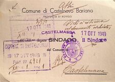 Castelnovo bariano 1949 usato  Roma