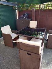 Pieces rattan dining for sale  NORWICH