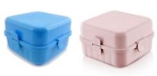 2er Set Lunchbox blau und rosa mit 4 Fächer Kinder Vesperdose Brotdose Vesperbox comprar usado  Enviando para Brazil