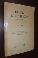 Etudes lexoviennes iii. d'occasion  Lamballe