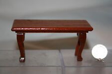 Miniature Dollhouse Vintage Coffee Table or Piano Bench Cherry Stain Wood 1:12 , used for sale  Chicago