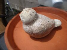 VINTAGE CONCRETE/CEMENT 6" BIRD CRACKEL PAINT for sale  Shipping to South Africa