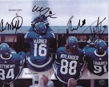 AUSTON MATTHEWS & JOHN TAVARES & MITCH MARNER & NYLANDER Podpisane zdjęcie pocztowe 8x10!! na sprzedaż  Wysyłka do Poland