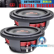 (2) CAIXA ABERTA DD AUDIO SL610-D2 10" SUBWOOFERS FINOS RASOS 1200W DUPLOS 2-OHM comprar usado  Enviando para Brazil