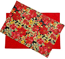 Christmas poinsettias placemat for sale  Newark