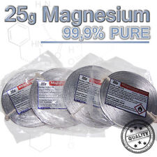 15m Magnesium band - 25g rolle 99,95% reinst  - Pure Magnesium ribbon metal roll til salgs  Frakt til Norway