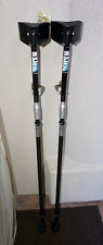 + Pair of SIDESTiX BOUNDLESS Carbon Fiber Forearm Cuff Crutches BioKork Grips + for sale  Shipping to South Africa