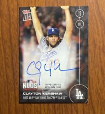 Used, 2016 Topps Now #579-B Clayton Kershaw Auto /199 First MLB Save Oct 13th Dodgers for sale  Shipping to South Africa