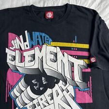 Camiseta negra vintage Y2K Element Skate XL EE. UU. Hecha en Graffiti deletreada segunda mano  Embacar hacia Argentina