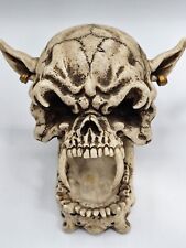 Crânio de resina Wicca chifres de diabo motociclista Death Skeleton Summit Collection W.U.I 1999 comprar usado  Enviando para Brazil