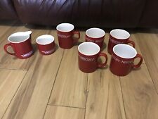 Nescafe Ceramic Tea/coffee Set 5 Mugs Sugar Bowl Milk Jug for sale  UK