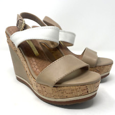 Sapato Feminino Via Marte Wedge Branco Bronzeado Tamanho 6 comprar usado  Enviando para Brazil