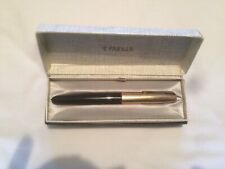 caneta-tinteiro Parker 51 usada bonita em placa preta e dourada na caixa comprar usado  Enviando para Brazil