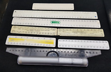 Vintage Set of 8 Draughtsmen Scale RULERS for sale  Shipping to South Africa