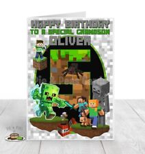 Personalised minecraft birthda for sale  BLACKBURN