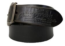 "Cinturón de cuero diésel de cuero negro envejecido de colección talla 75 cm EE. UU. 29,5 Italia 26-30" segunda mano  Embacar hacia Argentina