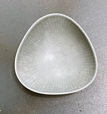 VINTAGE RÖRSTRAND SMALL TRIANGULAR GREY BOWL Carl-Harry Stålhane LONDON 1955 for sale  Shipping to South Africa