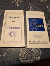 Leaflets changes mormonism for sale  POOLE