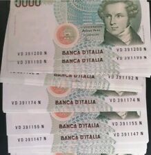 Lotto banconote 5000 usato  Genova