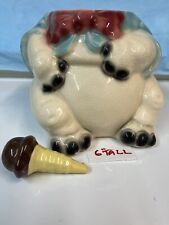 Escova McCoy Baby Elephant Ice Cream Cone Cookie Jar 1950’s. Apenas parte inferior com cone comprar usado  Enviando para Brazil