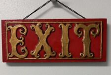 Vintage exit sign for sale  Shipping to Ireland