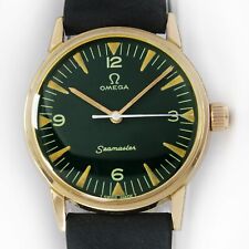 1967 Omega Seamaster relógio de corda mostrador verde unissex vintage folheado a ouro 135.012 comprar usado  Enviando para Brazil