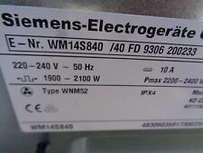 Siemens wm14s840 motor gebraucht kaufen  Grebenhain