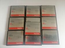 Tarjeta de memoria SanDisk 8 GB Ultra CF 50 MB/S CompactFlash 10 piezas, usado segunda mano  Embacar hacia Argentina