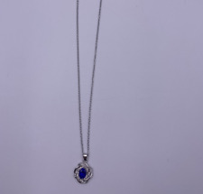 silver flower necklace for sale  Allegany