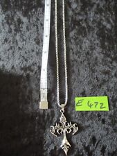 Cross necklace silver for sale  CREDITON