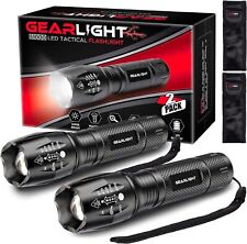 Linterna táctica LED GearLight S1000 con 5 modos para camping, paquete de 2 - negra, usado segunda mano  Embacar hacia Argentina