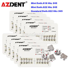 Soportes metálicos de ortodoncia dental mini/estándar ganchos Roth 018/022 3-4-5 AZDENT segunda mano  Embacar hacia Argentina