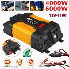 6000W Convertidor de CC 12V A 110V CA con USB Para Carro Auto Inversor Corriente segunda mano  Embacar hacia Argentina