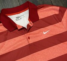 Camisa polo masculina Nike Golf Dri-Fit GG grande vermelha manga curta ajuste padrão BOM!! comprar usado  Enviando para Brazil