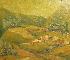 1993 Impressionist mountain landscape oil painting signed for sale  Shipping to South Africa