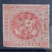 Peru 1858 peseta for sale  LONDON
