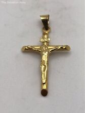 yellow 14k gold jesus pendant for sale  Indianapolis