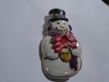 enamel broach pin snowman for sale  Medway