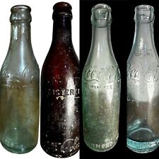 (4) Antique COCA-COLA BOTTLES Old NORFOLK & RICHMOND VA 1900's Smooth Side COKES for sale  Shipping to South Africa