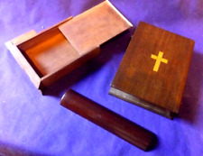 Vintage wooden bible for sale  LEVEN