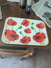 Melamine poppy tray for sale  FAKENHAM