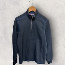 Flag & Anthem Mens Sweater Size Medium Blue 1/4 Zip Mock Neck Long Sleeve for sale  Shipping to South Africa