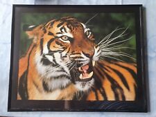 Wandbild tiger rahmen gebraucht kaufen  Dillenburg-Niederscheld