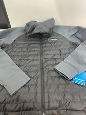 Columbia Mens Large Black Rogue Puffer Explore Hybrid Hooded Jacket WO0882 SZ L for sale  Independence