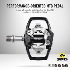 Pedais sem clipe para bicicleta MTB 9/16 pol. plataforma pedal de bicicleta com travas SPD comprar usado  Enviando para Brazil