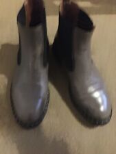 Chunky leather boots for sale  LONDON