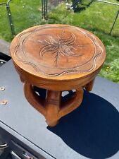 side carved table wooden for sale  Excelsior Springs