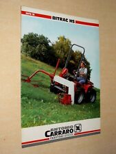 Prospectus tracteur carraro d'occasion  Cluny