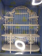 Dolls House - White Wire Shelving Unit/Bookcase - boxed - 1:12 for sale  Shipping to South Africa